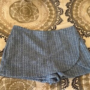 Blue Tweed Women Skort